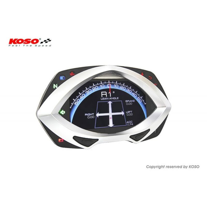 Compteur Digital Lcd moto Mutlifonctions Koso D64 Gp Style compteur de  vitesse et instrumentation moto