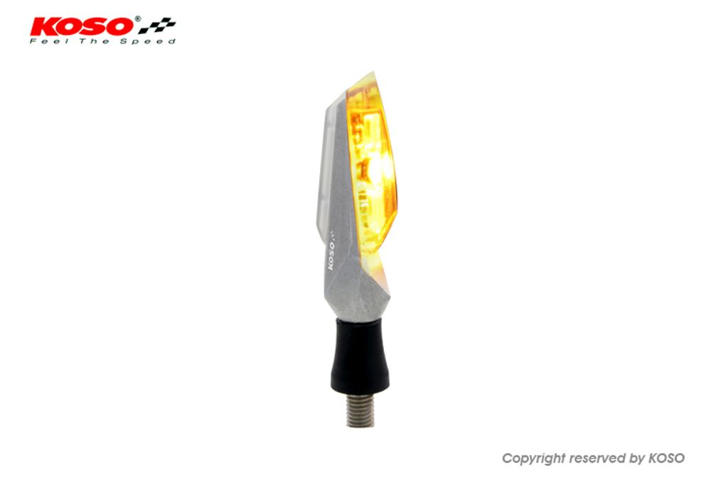 Clignotant LED Moto Adaptable Homologué DESIGN Noir