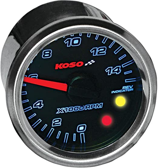 Compte-tours KOSO D48 avec shift light de 0 à 15000tr/min